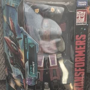 Takara Transformers Thrust Action Figure - Maroon and Black